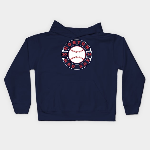 Red Sox Baseball 2024 Kids Hoodie by CovpaTees